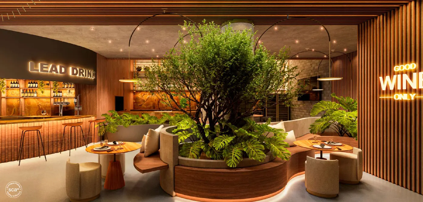 Espaço gourmet do LEAD Residences