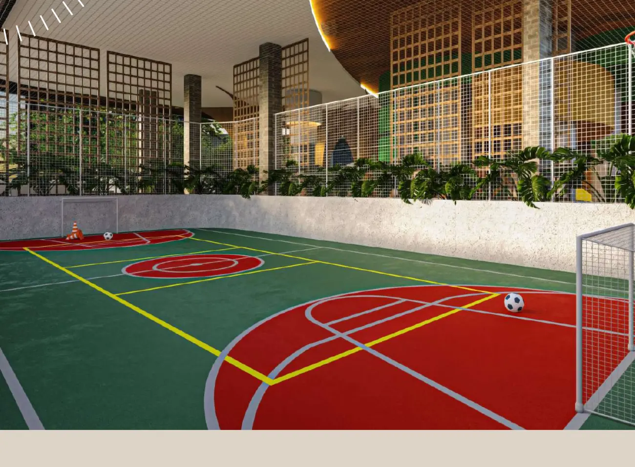 Quadra poliesportiva do LEAD Residences